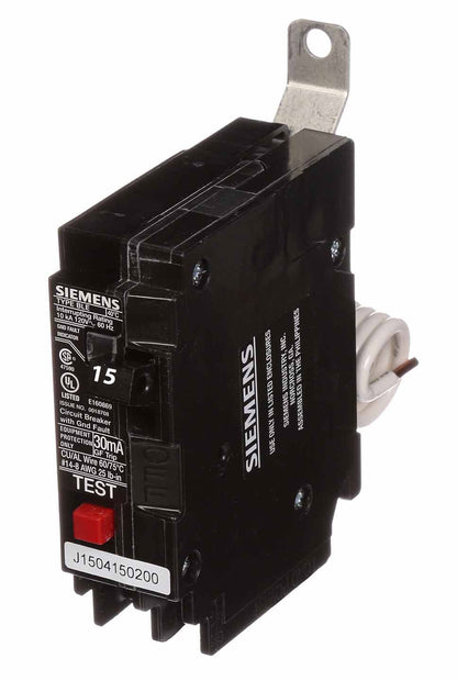 Siemens BE115H Circuit Breaker | 120V 15A 1P 22kA@120V Bolt-on BL Series