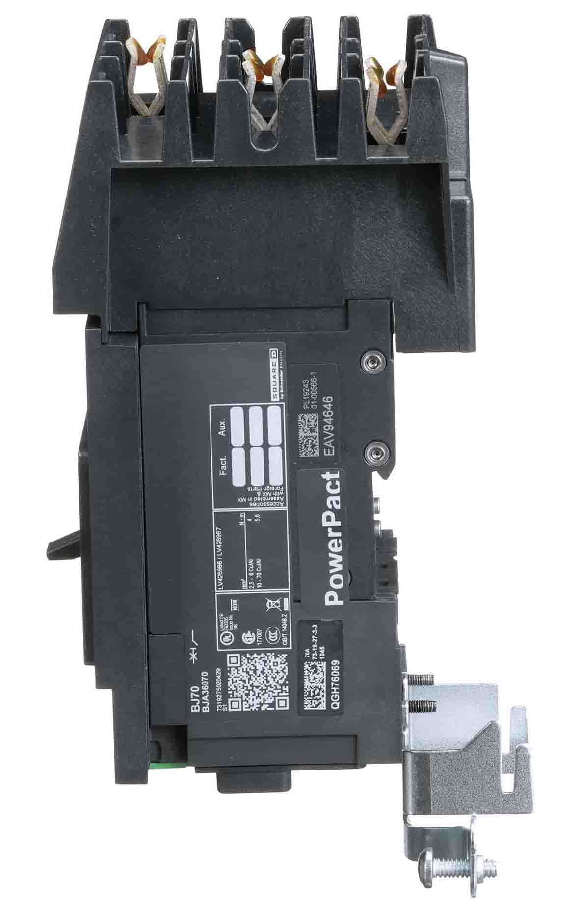 Schneider Electric BJA36070 Circuit Breaker | 600V 70A 3P 65kA@480V I-Line Style Plug-In Powerpact