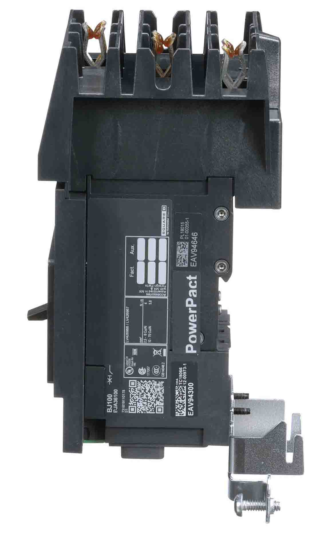 Schneider Electric BJA36100 Circuit Breaker | 600V 100A 3P 65kA@480V I-Line Style Plug-In Powerpact