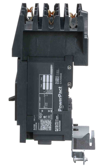 Schneider Electric BJA36100 Circuit Breaker | 600V 100A 3P 65kA@480V I-Line Style Plug-In Powerpact