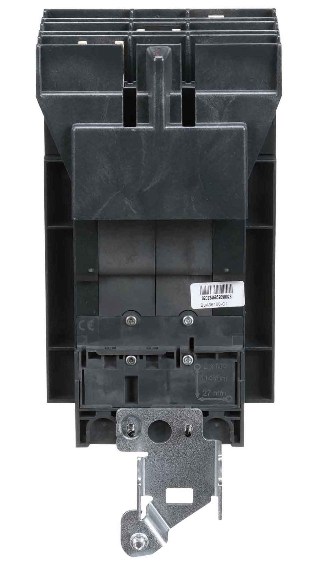 Schneider Electric BJA36100 Circuit Breaker | 600V 100A 3P 65kA@480V I-Line Style Plug-In Powerpact