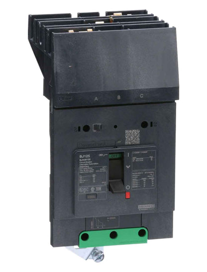 Square D BJA36125 Circuit Breaker | 600V 125A 3P 65kA@480V I-Line Style Plug-In Powerpact