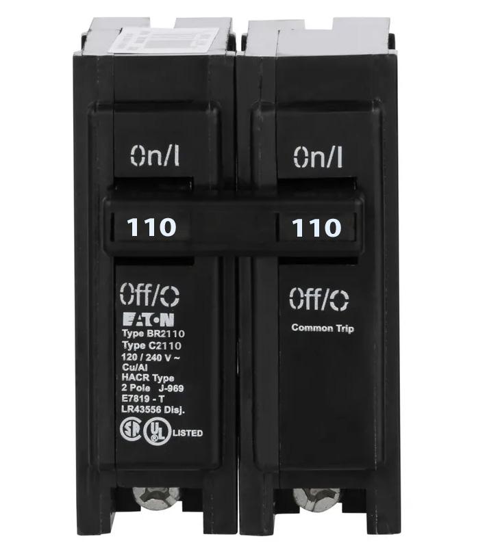 Eaton BR2110 Circuit Breaker | BR Series BR 240V 110A