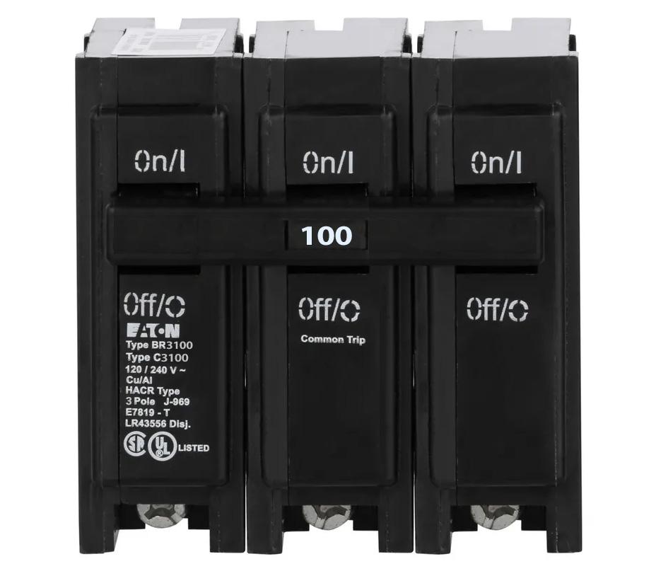 Cutler Hammer BR3100 Circuit Breaker | BR Series BR 240V 100A