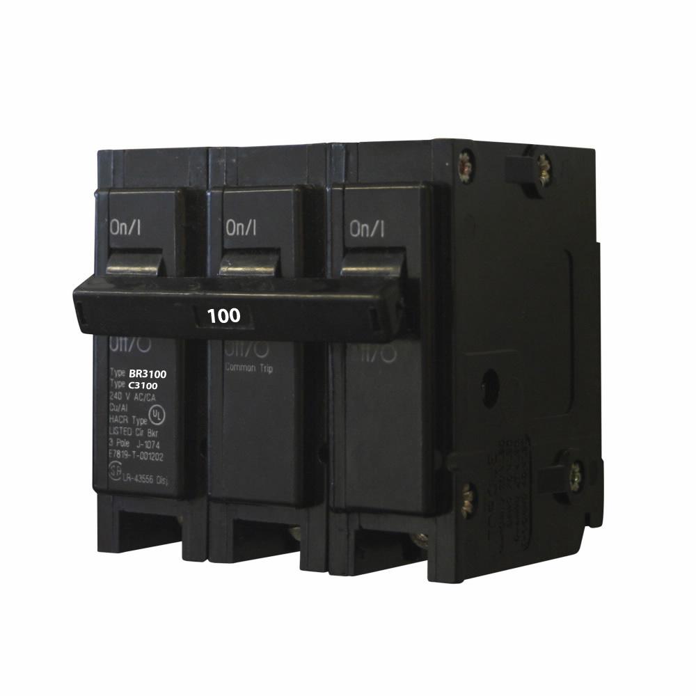 Cutler Hammer BR3100 Circuit Breaker | BR Series BR 240V 100A