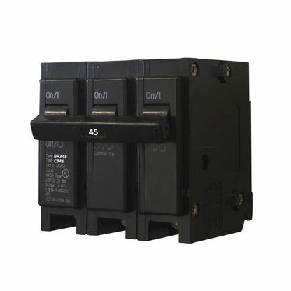 Cutler Hammer BR345 Circuit Breaker | 240V 45A 3P 10kA@240V Plug-In BR Series