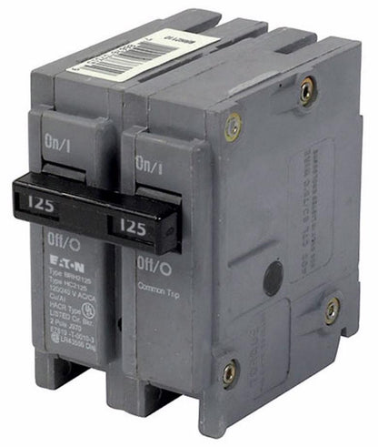 Cutler Hammer BRH2125 Circuit Breaker | 240V 125A 2P 22kA@240V Plug-In BR Series