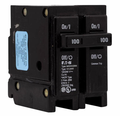 Cutler Hammer BRHH2100 Circuit Breaker | BR Series BRHH 240V 100A