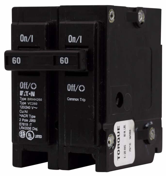 Cutler Hammer BRHH260 Circuit Breaker | BR Series BRHH 240V 60A