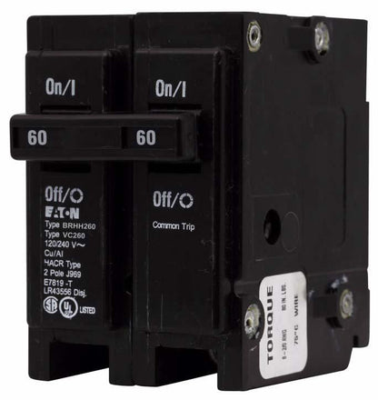 Cutler Hammer BRHH260 Circuit Breaker | BR Series BRHH 240V 60A