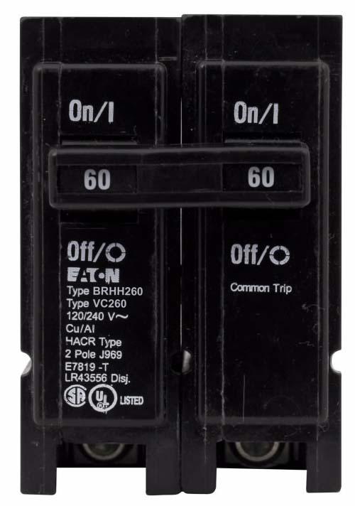 Cutler Hammer BRHH260 Circuit Breaker | BR Series BRHH 240V 60A
