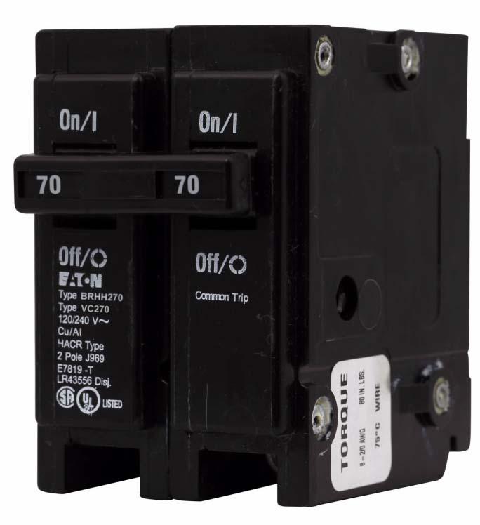 Cutler Hammer BRHH270 Circuit Breaker | BR Series BRHH 240V 70A
