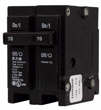 Cutler Hammer BRHH270 Circuit Breaker | BR Series BRHH 240V 70A