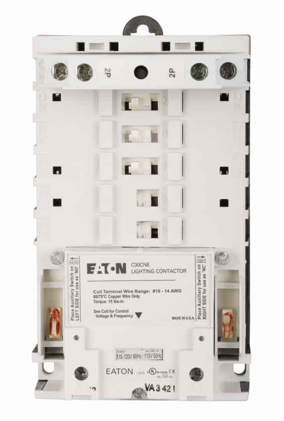 Eaton C30CNE20A0 Contactor | 2 pole 1 phase 600V 30A 115V coil C30CN