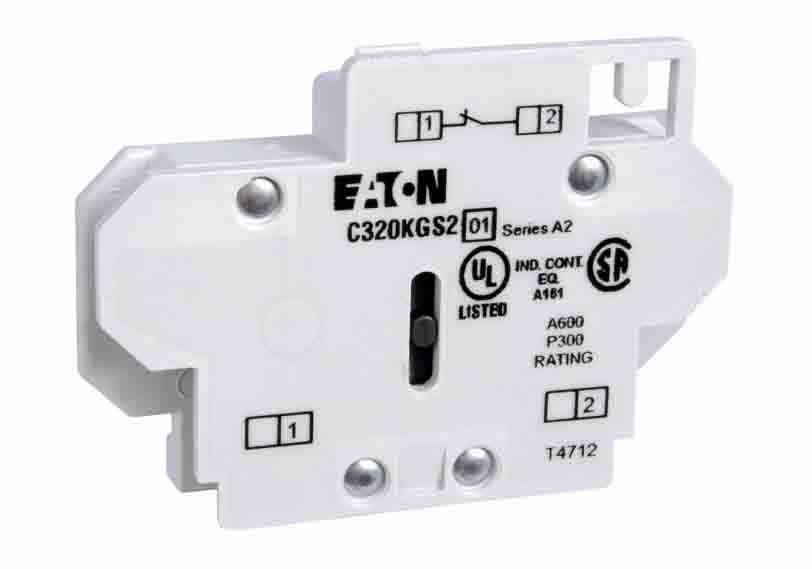 Eaton C320KGS22 Contactor And Motor Starter Auxiliary | 1NO/1NC Freedom Series