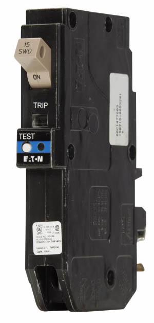 Cutler Hammer CHFAFGF115PN Circuit Breaker | 120V 15A 1P 10kA@120V Plug-In CH Series