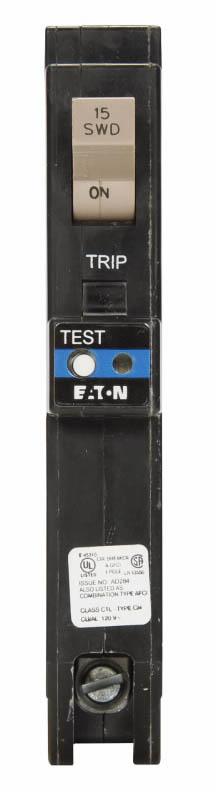 Cutler Hammer CHFAFGF115PN Circuit Breaker | 120V 15A 1P 10kA@120V Plug-In CH Series