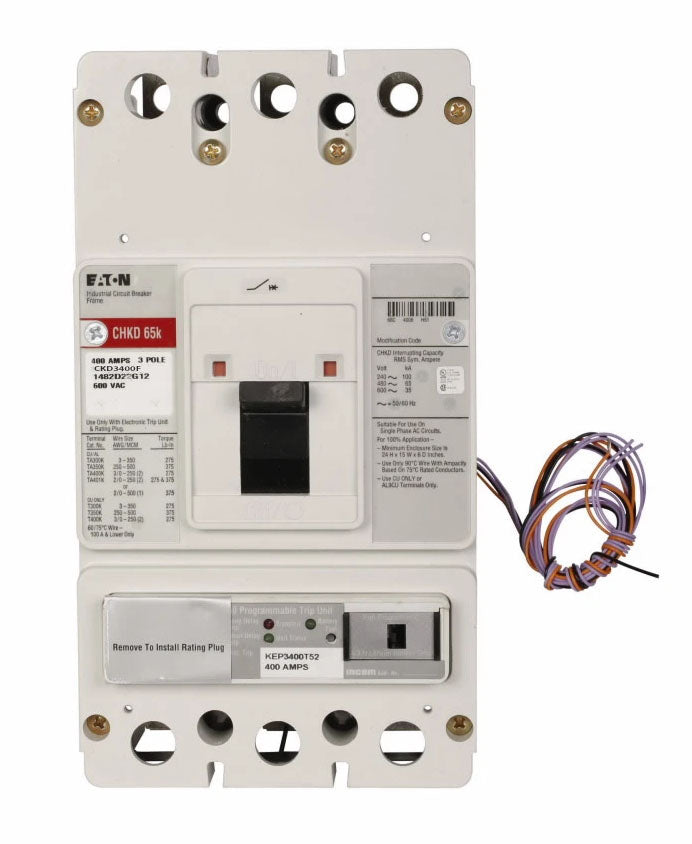 Cutler Hammer CKD3400F Circuit Breaker | Series C CKD 600V 400A