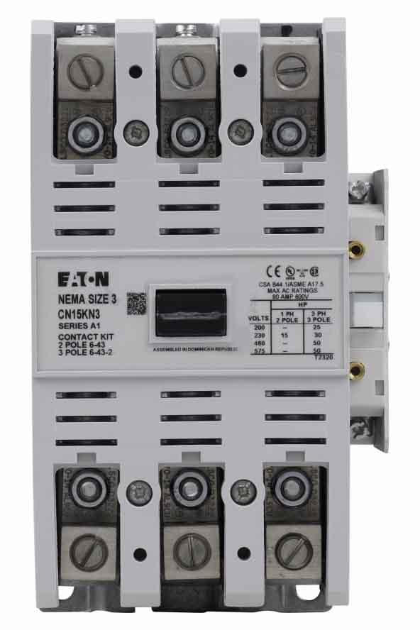 Cutler Hammer CN15KN3C Contactor | 3P 3PH 600V 90A 440V coil Freedom Series