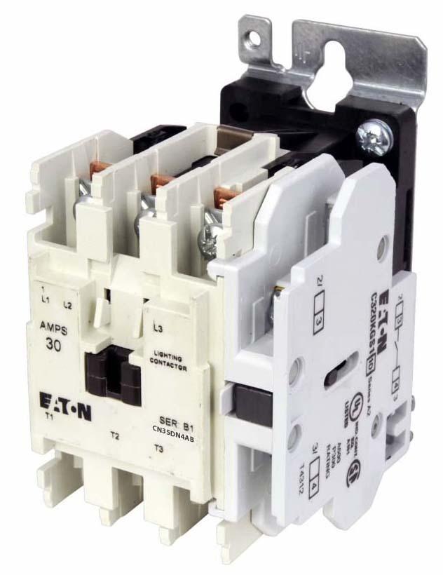 Cutler Hammer CN35DN4AB Contactor | 4P 3P 600V 30A 110V Coil CN35