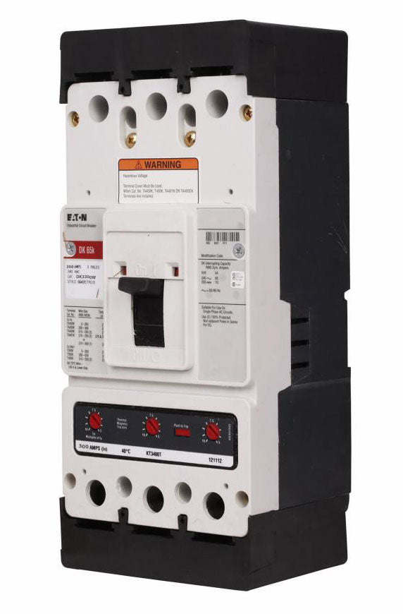 Cutler Hammer DK3300W Circuit Breaker | 240V 300A 3P 65kA@240V Bolt-On Series C