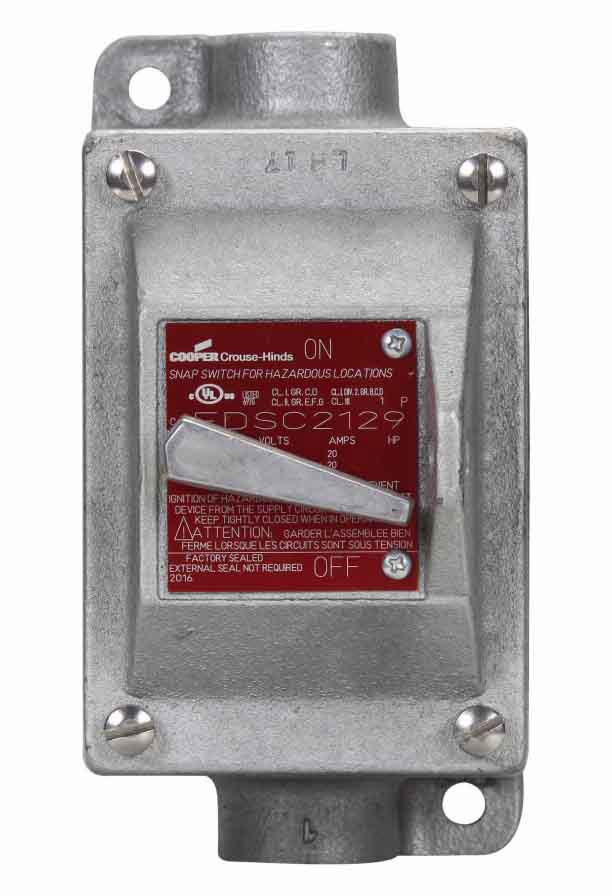Crouse-Hinds EDSC2129 Motor Control Rotary switch | 120 to 277V EDS