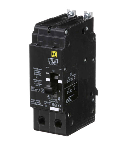 Square D EJB24035 Circuit Breaker | 480V 35A 2P 65kA@480V Bolt-On EJB Series