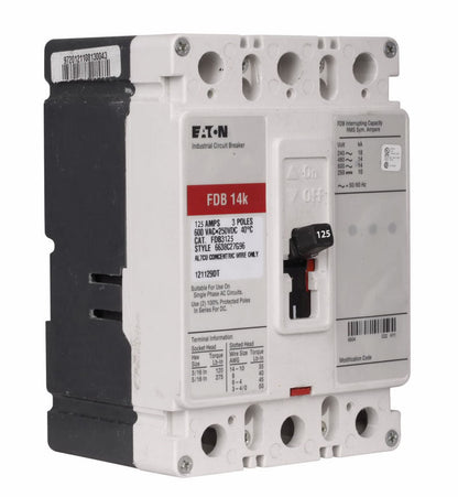 Westinghouse FDB3125 Circuit Breaker | Series C FDB 600V 125A