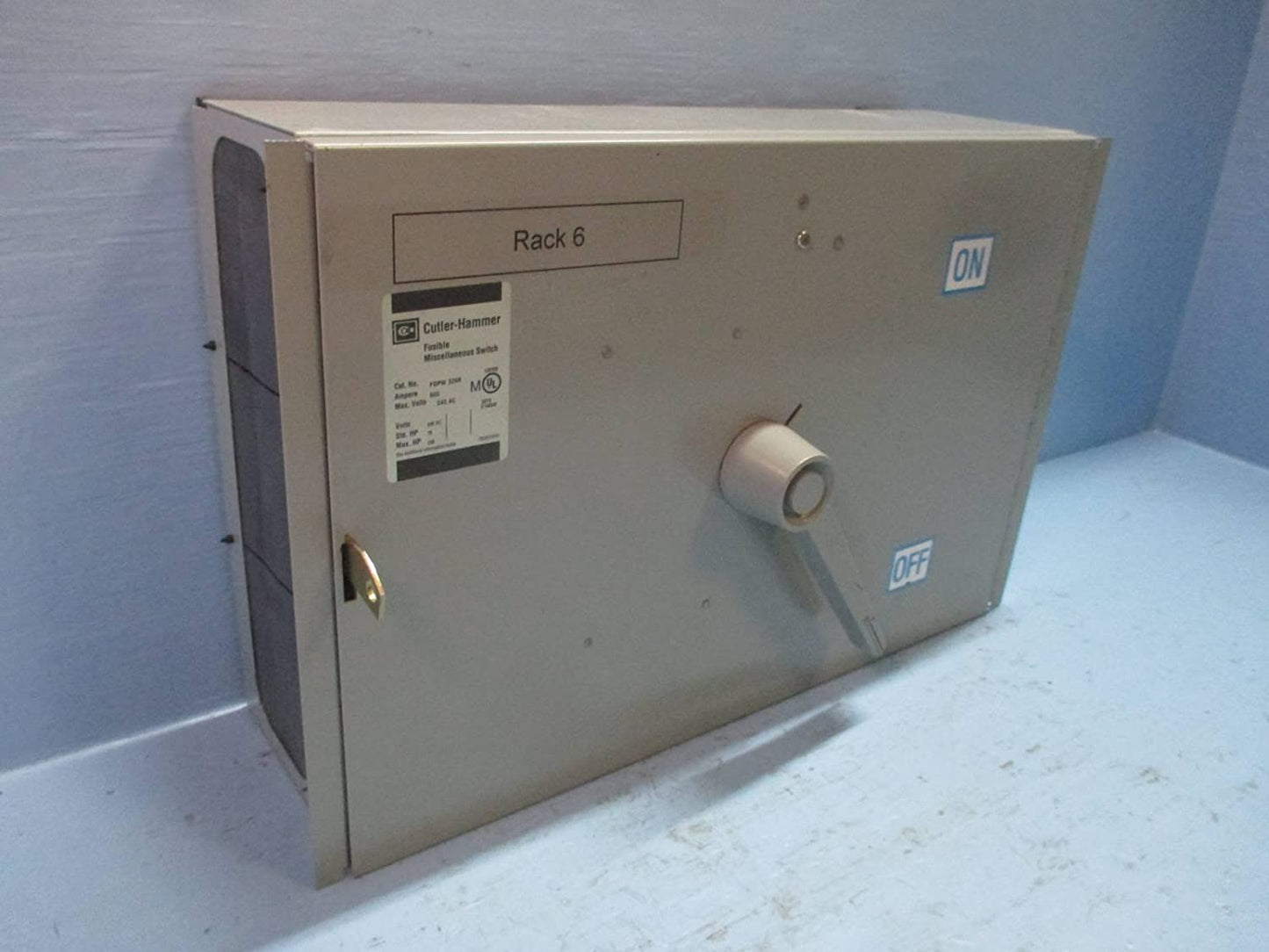 Cutler Hammer FDPW326R Panel Mount Switch | 240V 600A Fusible Type FDP