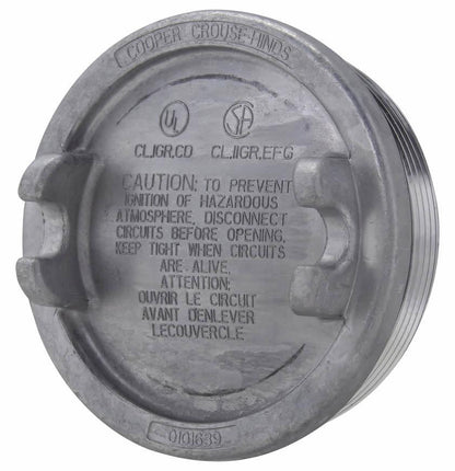 Crouse-Hinds GUA07 Condulet Surface Cover Fitting | Copper-Free Aluminum 3-5/8" Cover Opening GUA