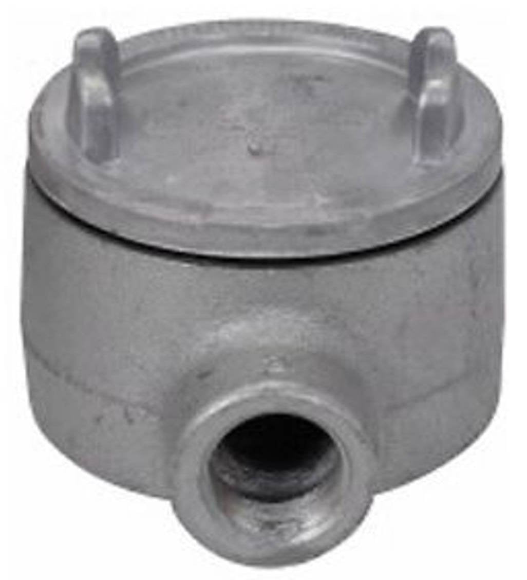 Crouse-Hinds GUAB59 Outlet Box | Copper-Free Aluminum 1-1/2" Trade Size B Shape 5" Cover GUA