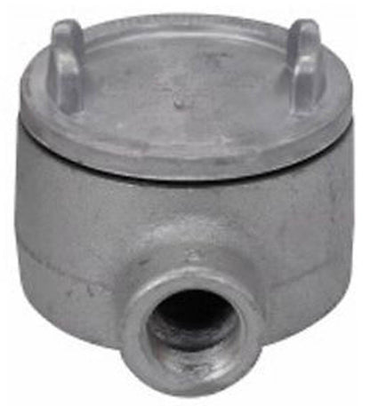Crouse-Hinds GUAB59 Outlet Box | Copper-Free Aluminum 1-1/2" Trade Size B Shape 5" Cover GUA