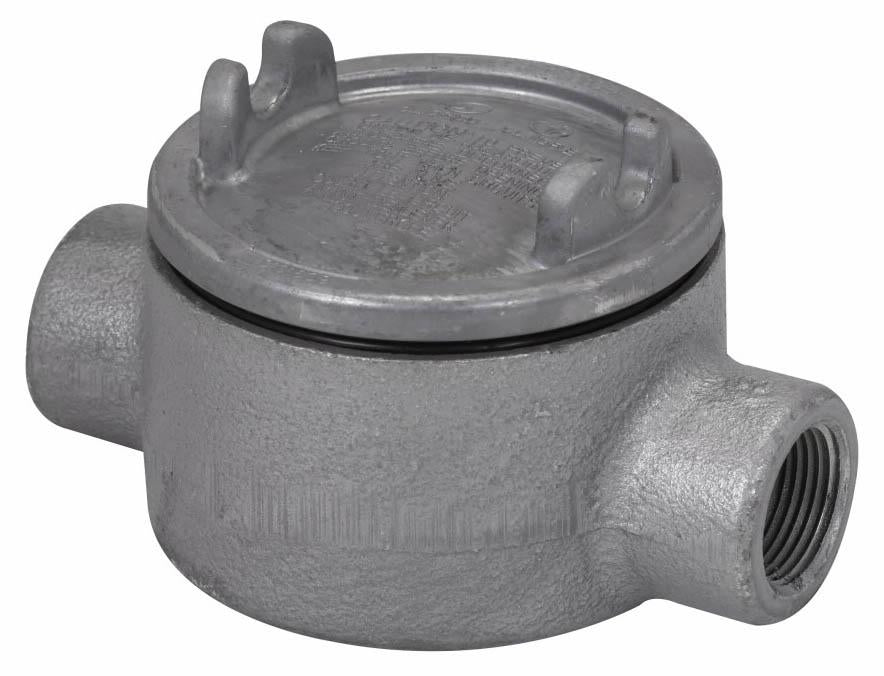 Crouse-Hinds GUAC69 Conduit Outlet Box | 5" Cover Copper-Free Aluminum C Shape 2" Trade Size Condulet GUA