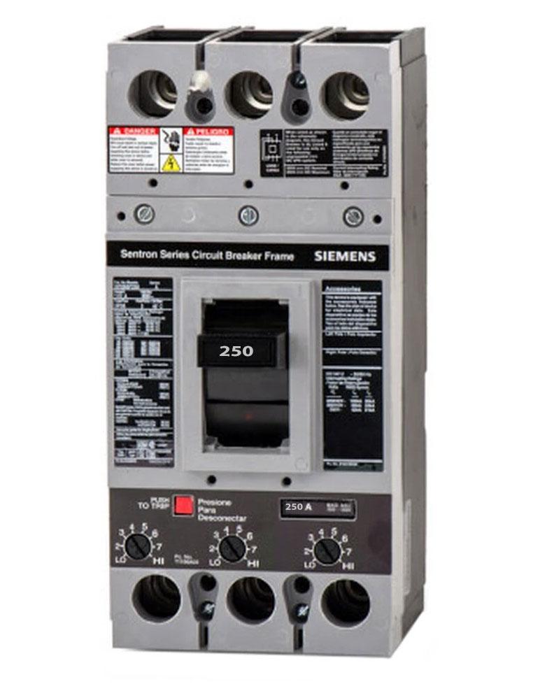 Siemens HFXD63B2501S11 Molded Case Circuit Breaker | 600V 250A 3P 65kA@480V Feed-Thru Sentron Series