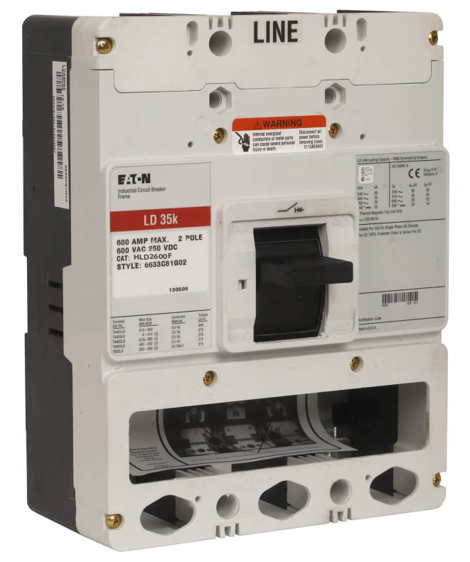 Cutler Hammer HLD2600F Circuit Breaker | Series C HLD 600V 600A
