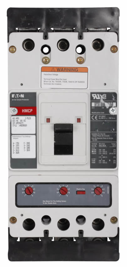 Cutler Hammer HMCP400G5C Circuit Breaker | Series C HMCP 600V 400A