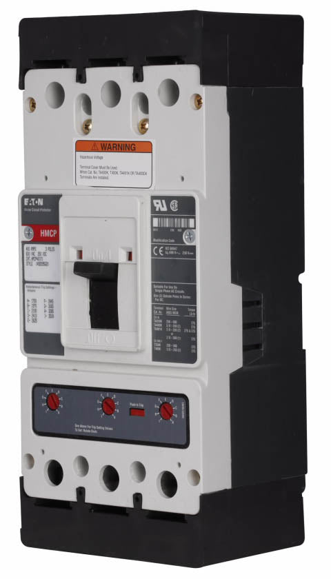 Cutler Hammer HMCP400J5C Molded Case Circuit Breaker | 600V 400A 3P 35kA@480V Feed-Thru Series C