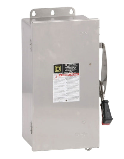 Square D HU362DS Disconnect Switch | 600V 60A Non-Fusible 3P Series E