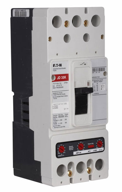 Cutler Hammer JD3070 Circuit Breaker | Series C JD 600V 70A