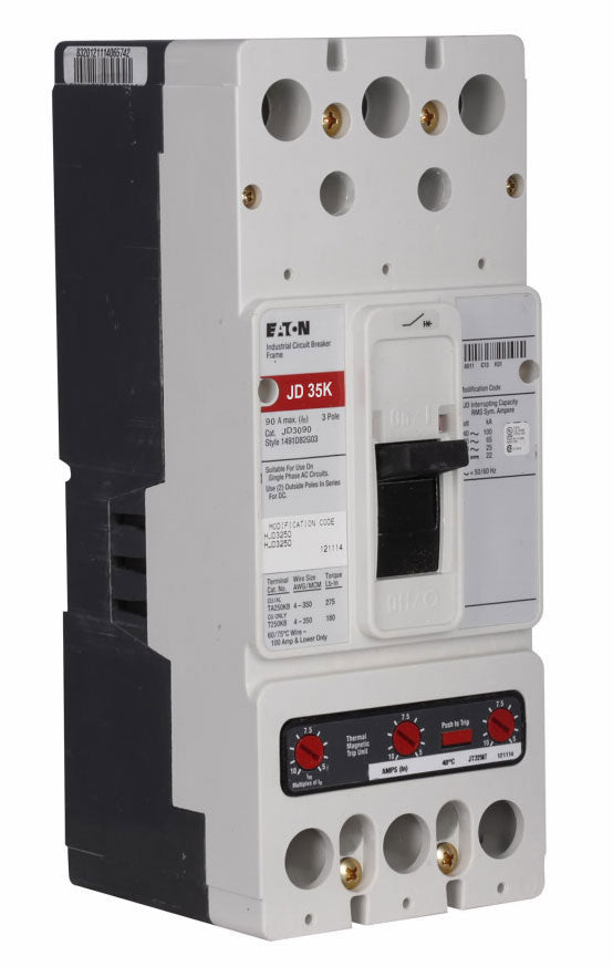 Westinghouse JD3090 Circuit Breaker | Series C JD 600V 90A