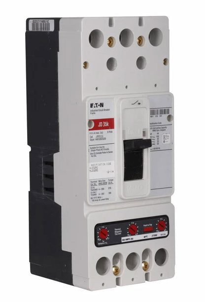 Cutler Hammer JD3225 Molded Case Circuit Breaker | 600V 225A 3P 35kA@480V Bolt-On Series C
