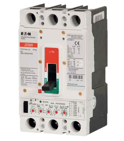 Eaton JGH3175FAG Circuit Breaker | 600V 175A 3P 65kA@480V Bolt-On Series G