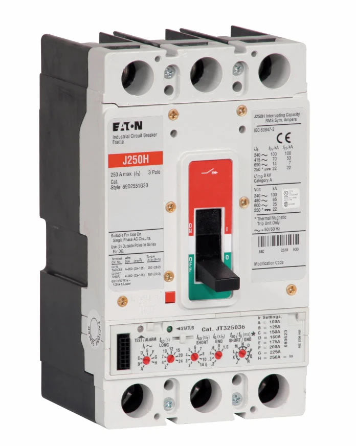 Cutler Hammer JGH3250FAGC Circuit Breaker | 600V 250A 3P 65kA@480V Feed-Thru Series G