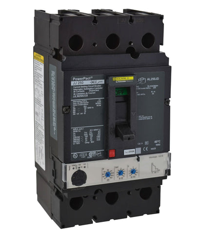 Square D JJL36250U33X Circuit Breaker | 600V 250A 3P 65kA@480V Feed-Thru Powerpact