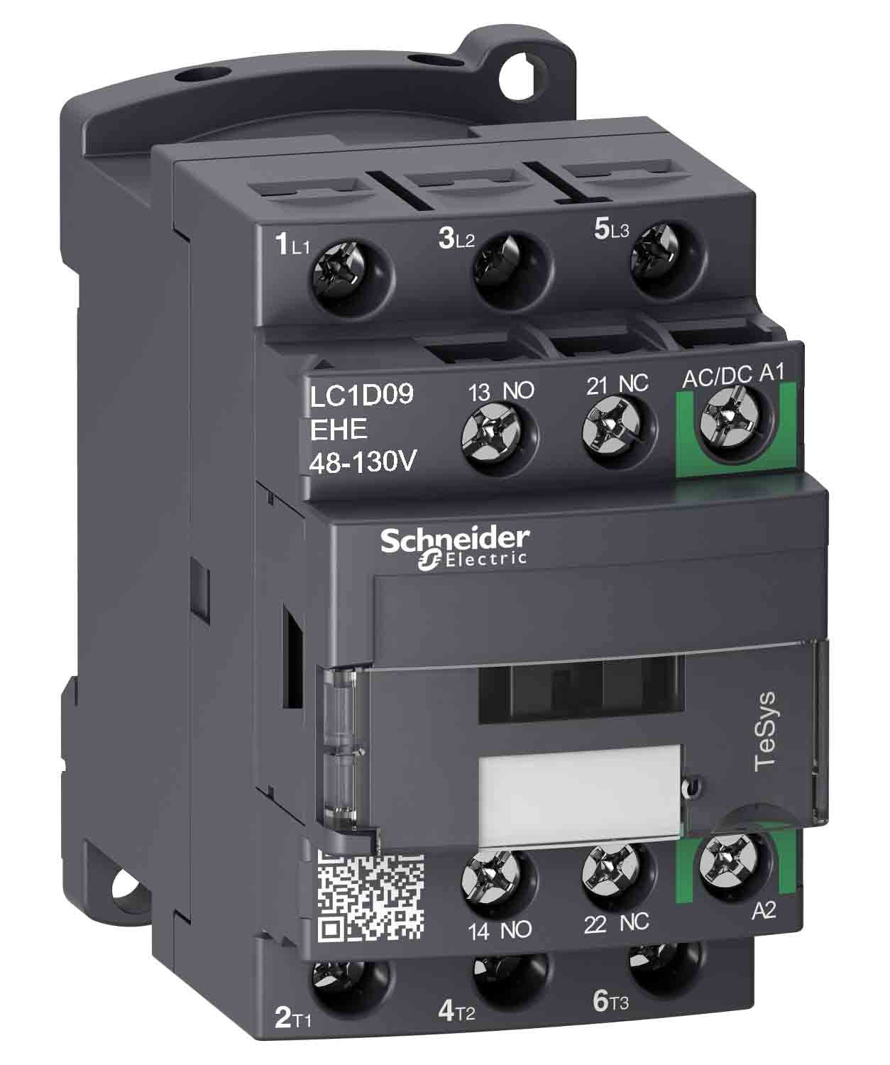 Schneider Electric LC1D09EHE Contactor 3 pole 480V 9A 48V coil TeSys Deca Series