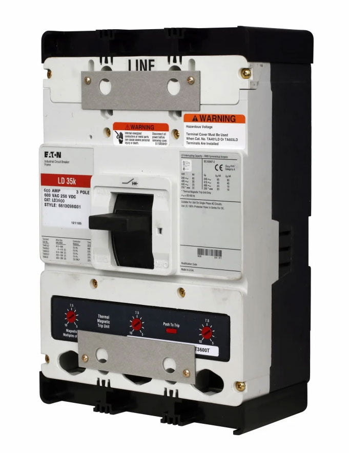 Cutler Hammer LD3600 Circuit Breaker | Series C LD 600V 600A