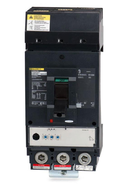 Square D LDA36400U33X Circuit Breaker | 600V 400A 3P 18kA@480V I-Line Style Plug-In Powerpact