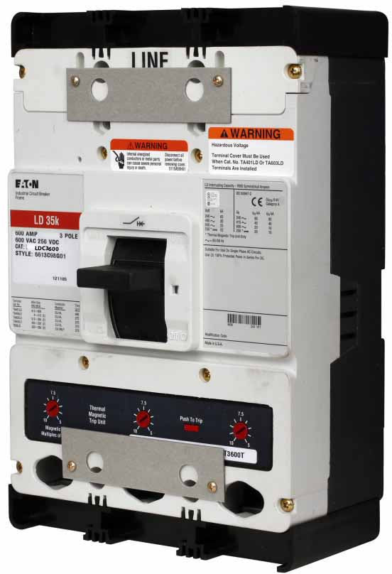 Eaton LDC3600 Circuit Breaker | Series C LDC 600V 600A
