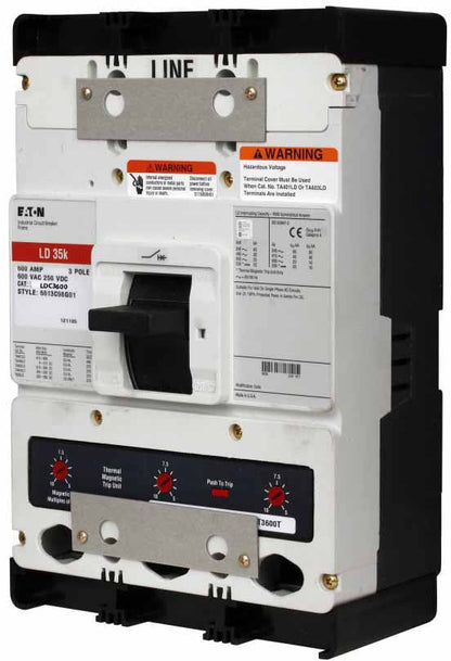 Eaton LDC3600 Circuit Breaker | Series C LDC 600V 600A