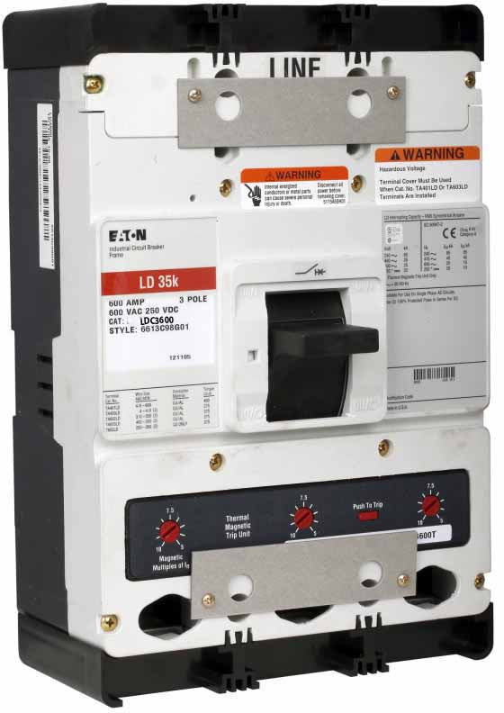 Eaton LDC3600 Circuit Breaker | Series C LDC 600V 600A